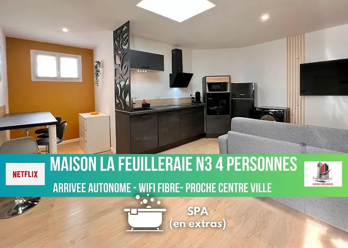 Maison La Feuilleraie N3-Standingmaison-Wifi-Proche Centre Ville-Property Rental Nm