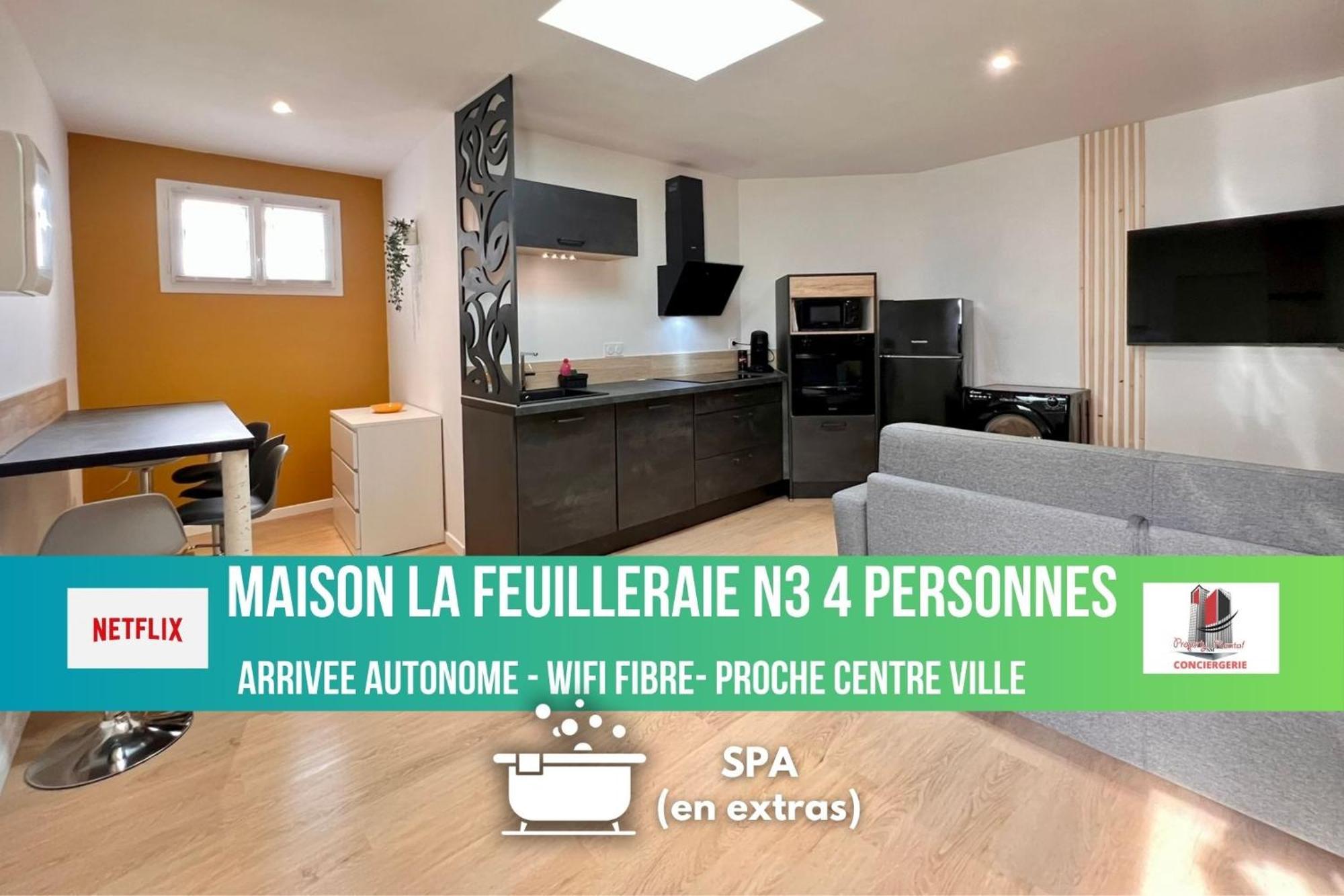 Maison La Feuilleraie N3-standingmaison-wifi-proche Centre Ville-property Nm Hébergement de vacances